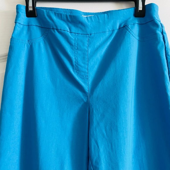 Drapers & Damons Comfort Pull-on Stretchy Blue Pants Size M - Picture 5 of 8